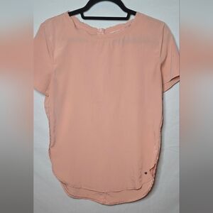Abercrombie & Fitch  Essentials Women's Small Blush Pink Short Sleeve Tunic Top